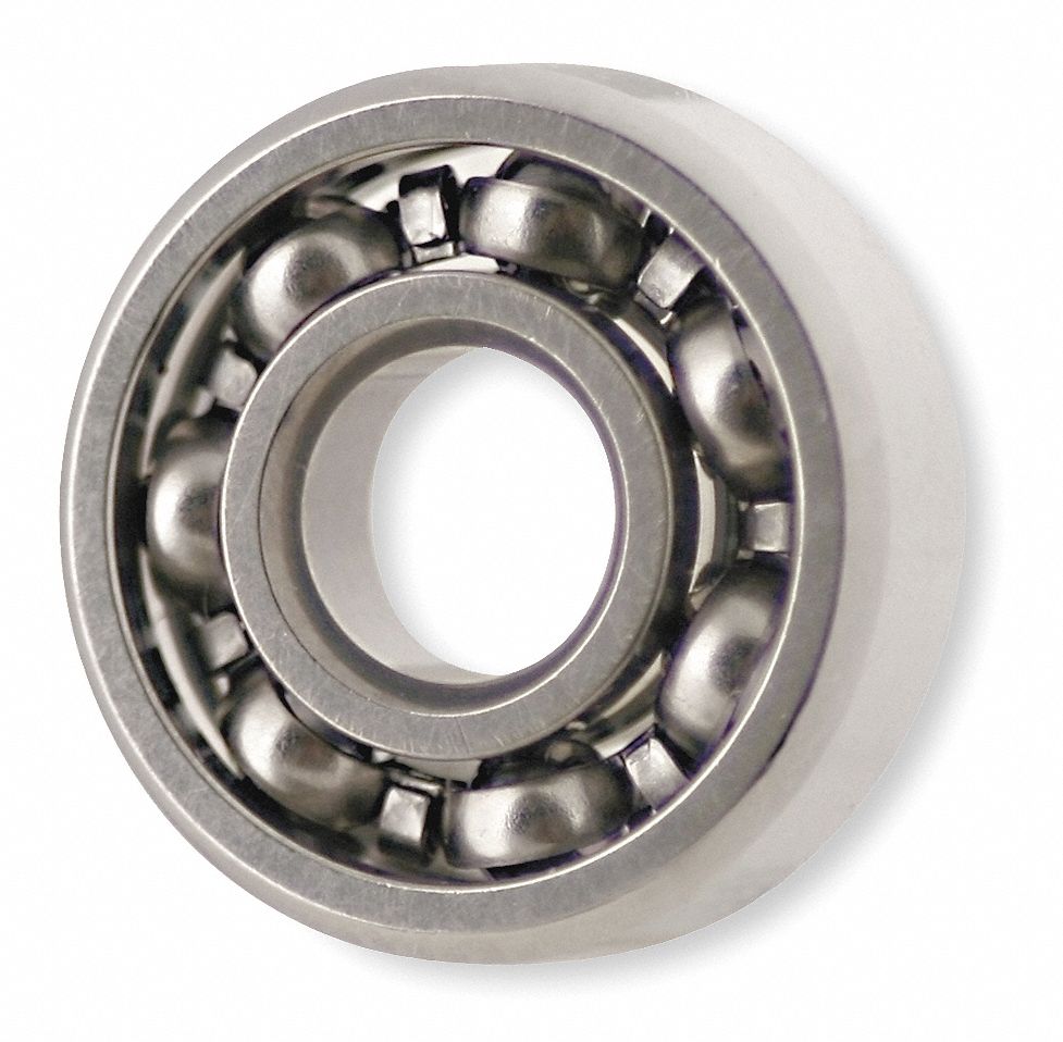 Mini Ball Bearing, Open, Bore 0.2500 In