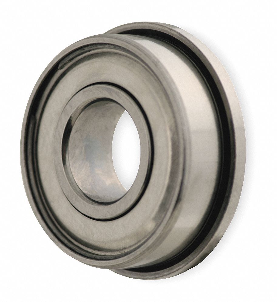 Mini Ball Bearing, Flanged, Bore 0.1250 In