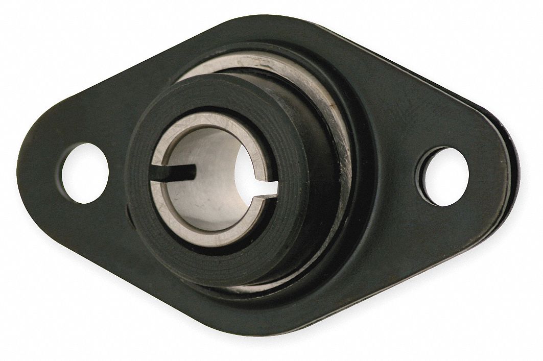 Flangette Bearing, Clamp, Bore 0.3125 In