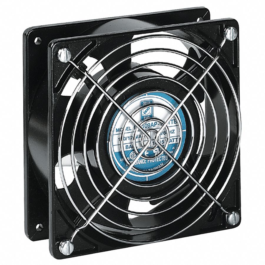 Axial Fan, 230VAC, 4-5/7In H, 4-5/7In W