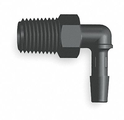 Elbow, Threaded, Nylon, 1/2 In NPT, PK 10