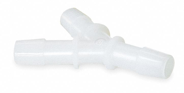 Y Connector, Poly, 1/4 In, 260 PSI, PK 10