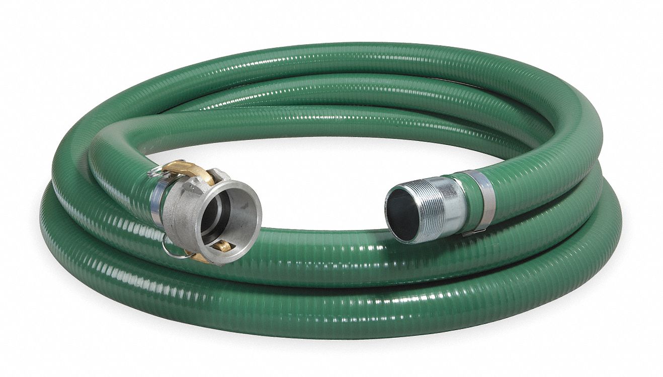 Suction Hose, 3 In ID x 20 Ft, 65 PSI Max