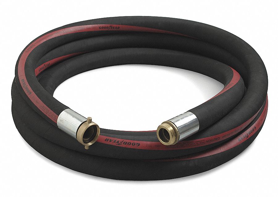 Petro Hose, 1.5 IDx2.03 ODx25 Ft, 1.5 MNPT