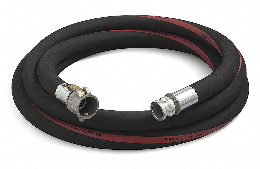 Petro Hose, 3 IDx3.57 ODx25 Ft, w/Couplers