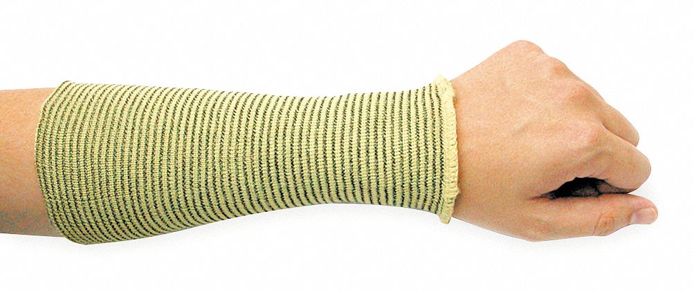Cut Resistant Sleeve, 10 In. L, Kevlar(R)