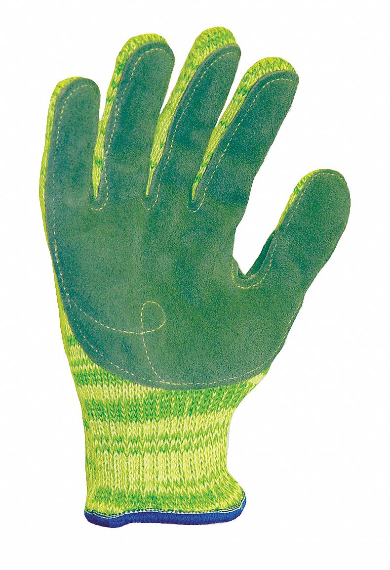 Cut Resistant Gloves, Yellow/Green, S, PR