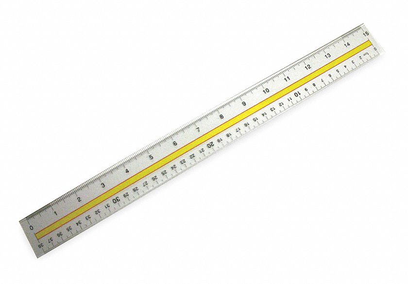 Magnifying Ruler, Flexible, 15 In L