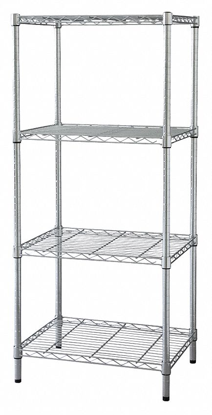 Industrial Wire Shelving, H 63, W 36, D 18