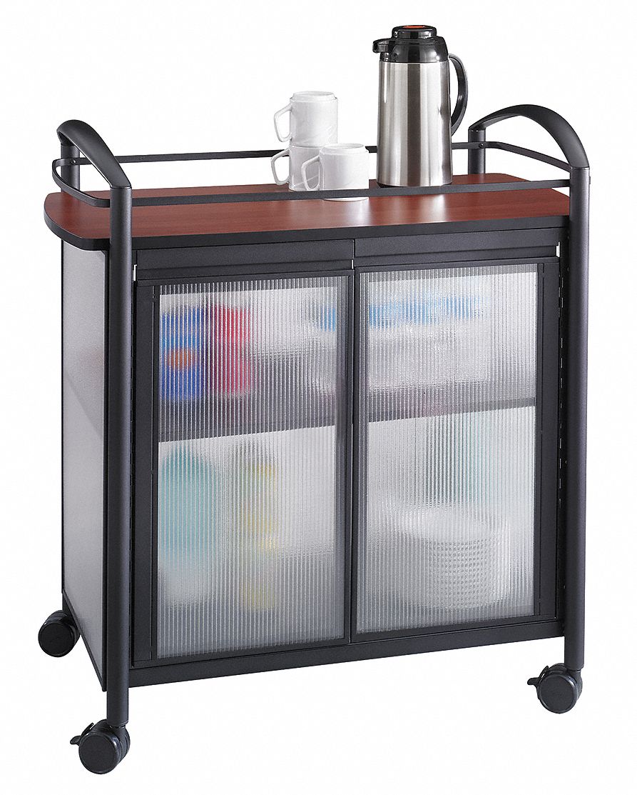 Refreshment Cart, Cherry/Black