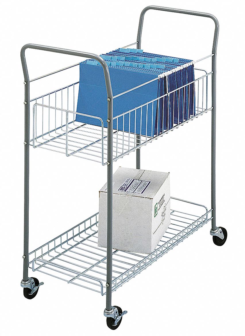 Mail Cart, 16-1/4 In. L, 35 In. W