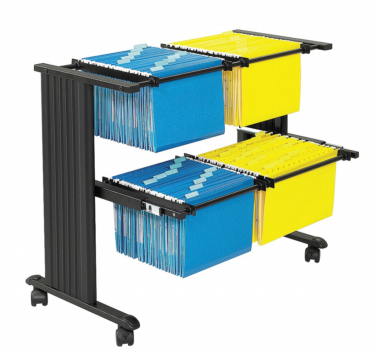 Double Width File Cart