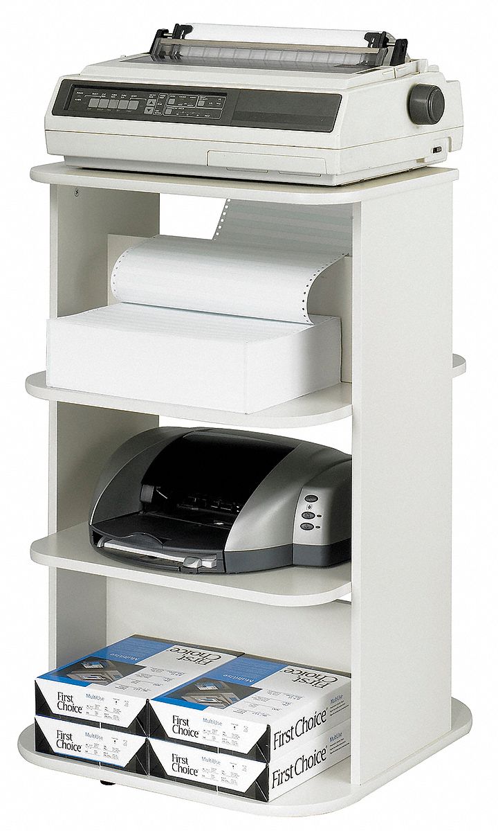 Rotating Double Printer Stand, Gray