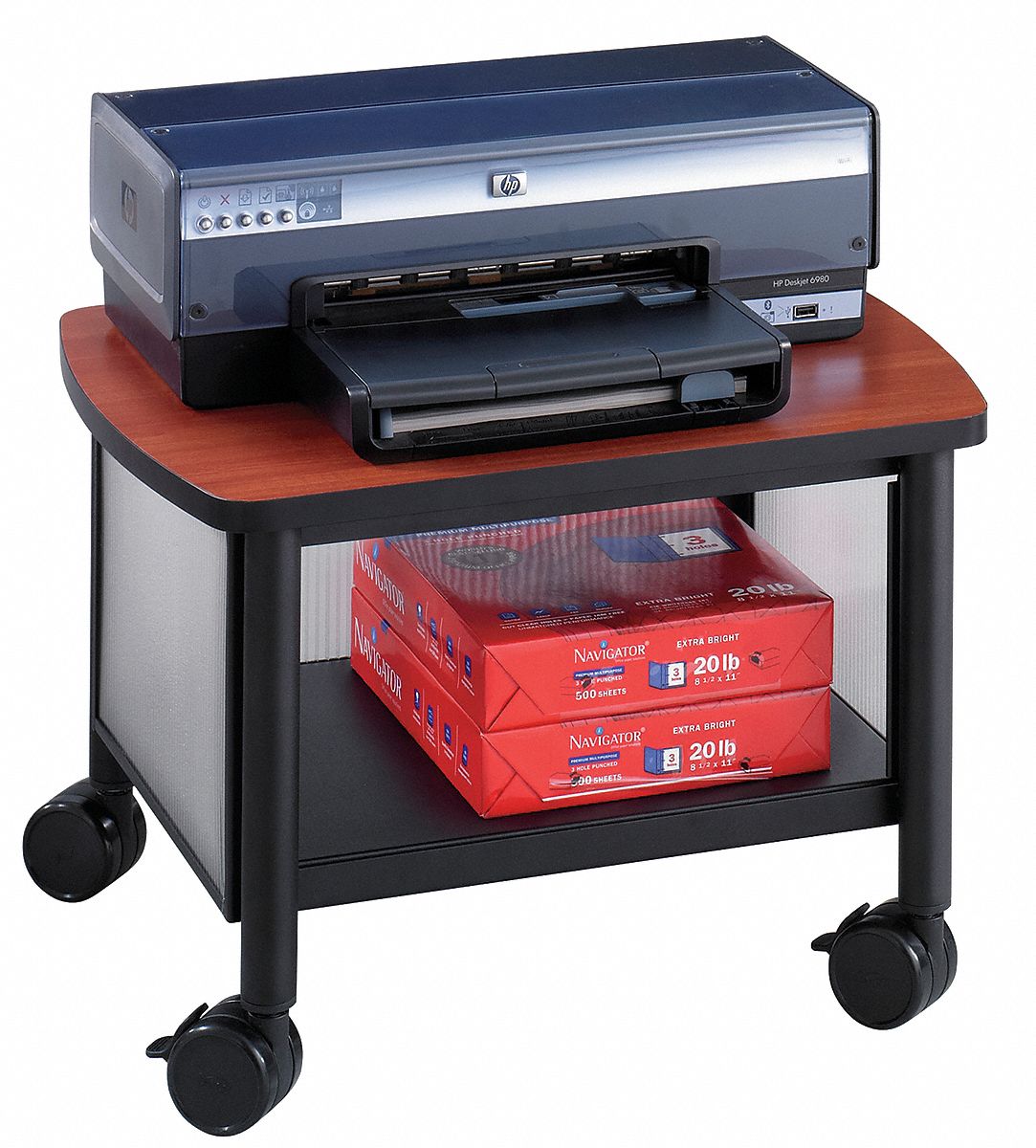Under Table Printer Stand, Black