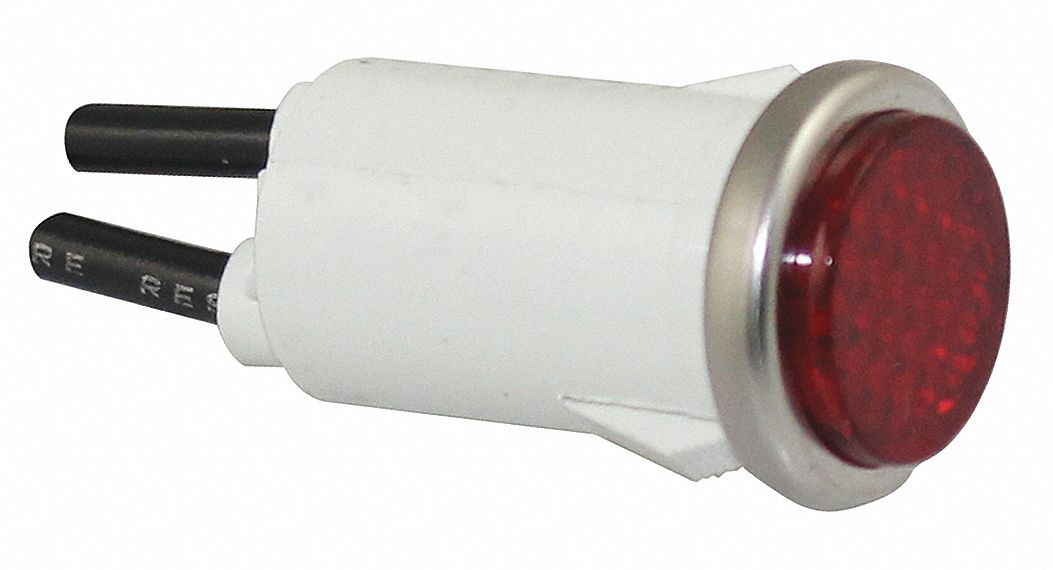 Flush Indicator Light, Red, 28V