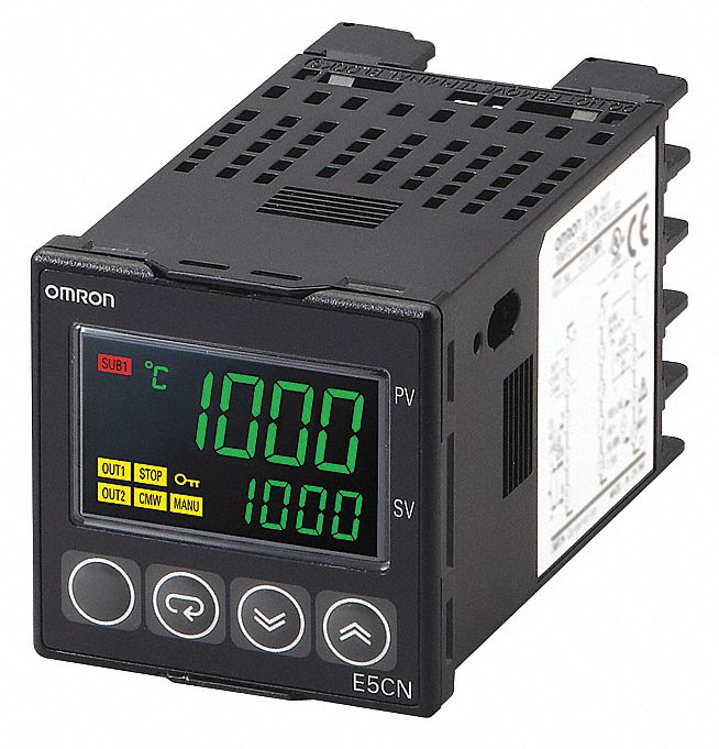 1/16 DIN Temp Controller, 12VDC+