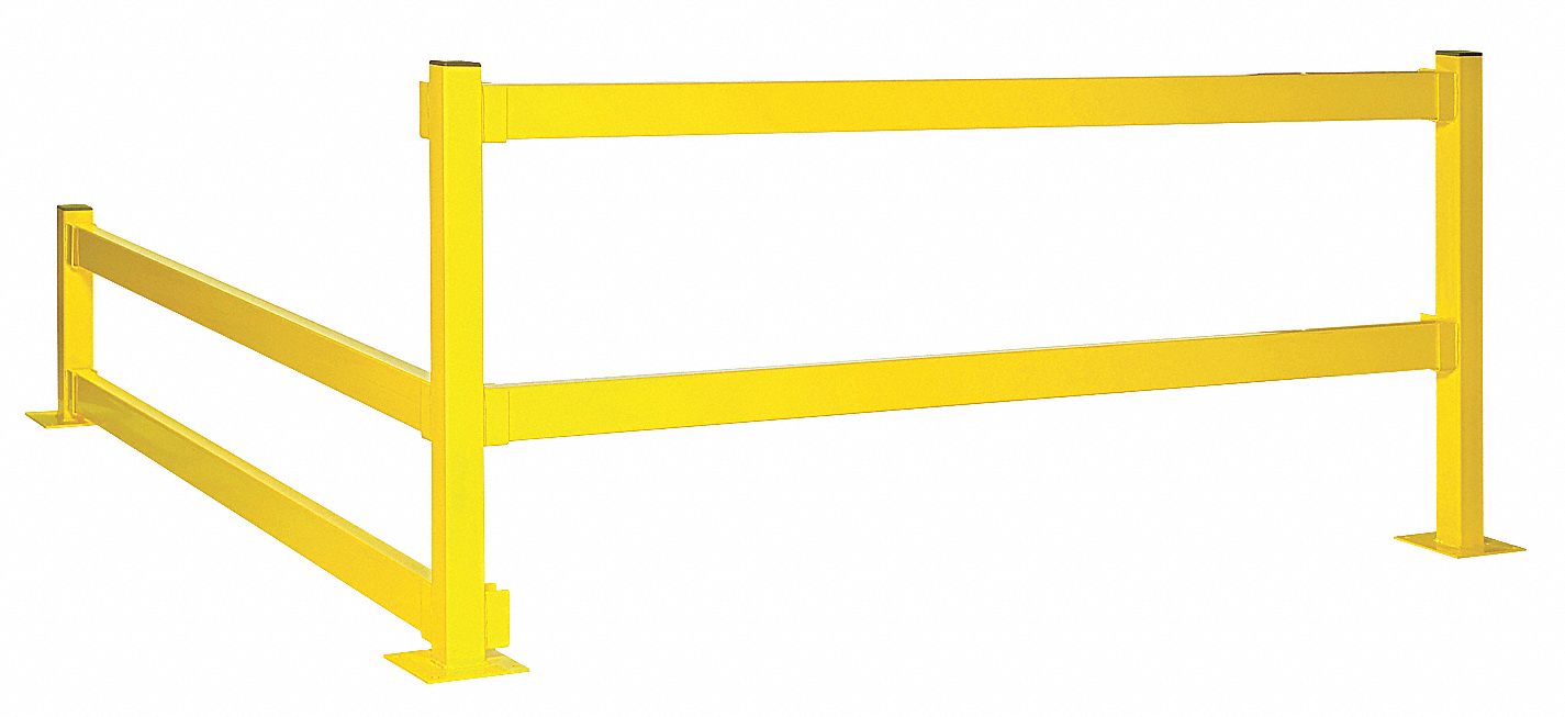 Guard Rail Post, End, H 20-1/2 In