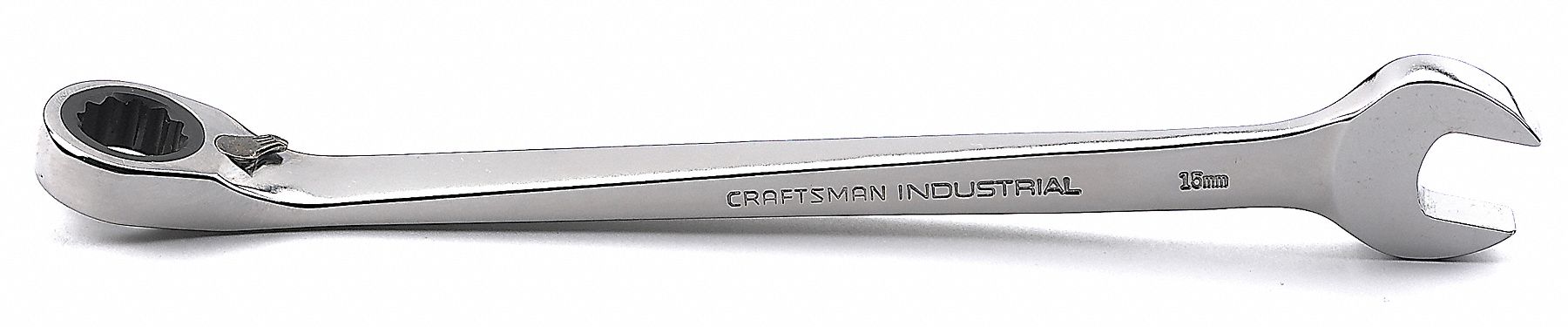 Ratcheting Combo Wrench, 15mm, Cross-Force