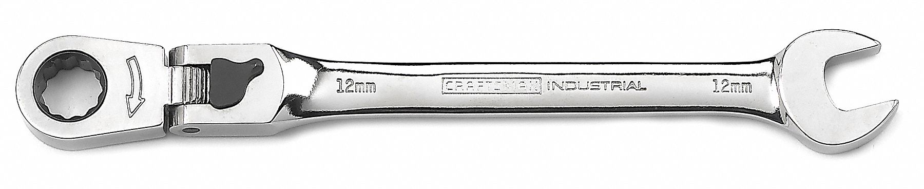 Ratcheting Combo Wrench, 12mm, Flexible