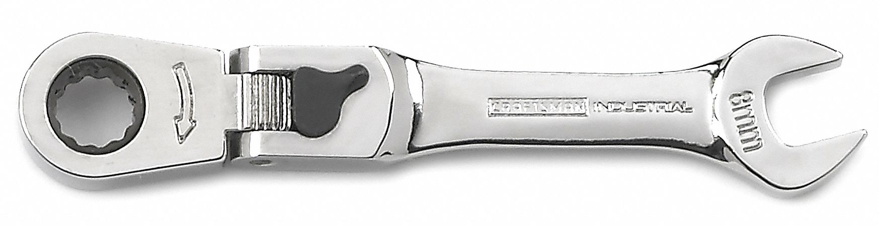 Ratcheting Combo Wrench, 8mm, Flexible