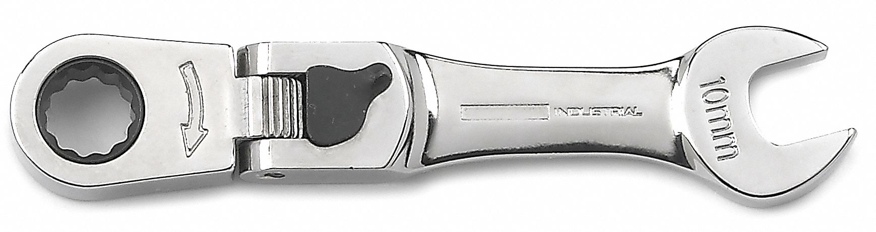 Ratcheting Combo Wrench, 10mm, Flexible