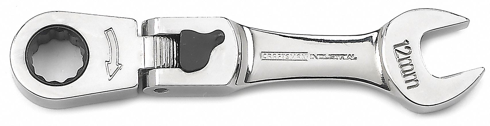 Ratcheting Combo Wrench, 12mm, Flexible