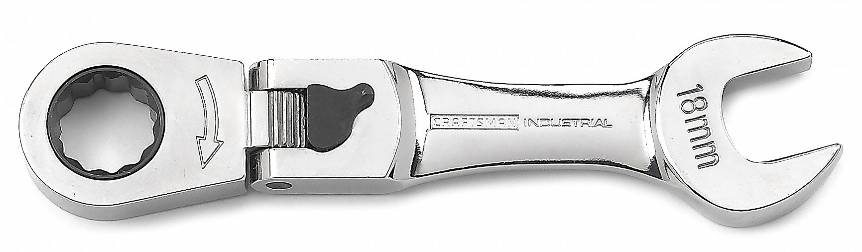 Ratcheting Combo Wrench, 18mm, Flexible