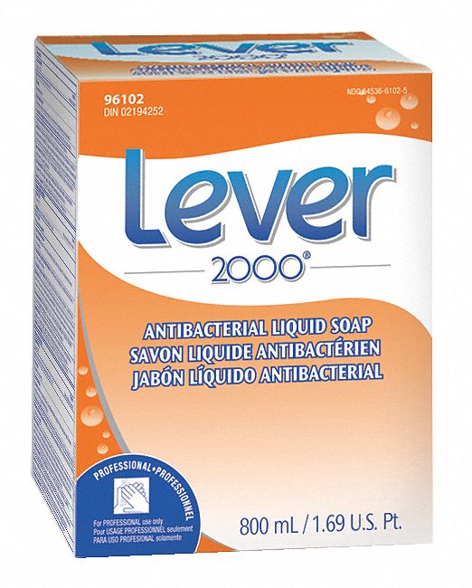 Antibacterial Soap, Size 800mL, White, PK 6