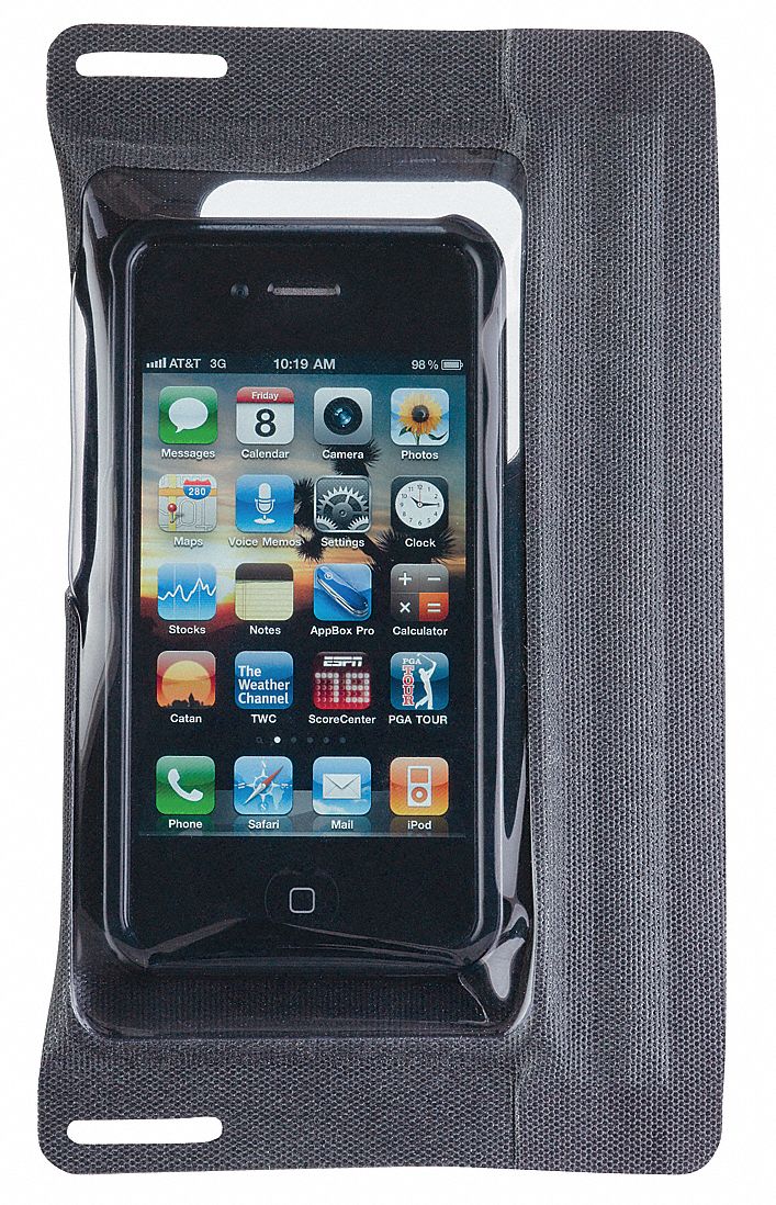 Phone/MP3 Case, 4-1/8 x6-15/16 In, Gray