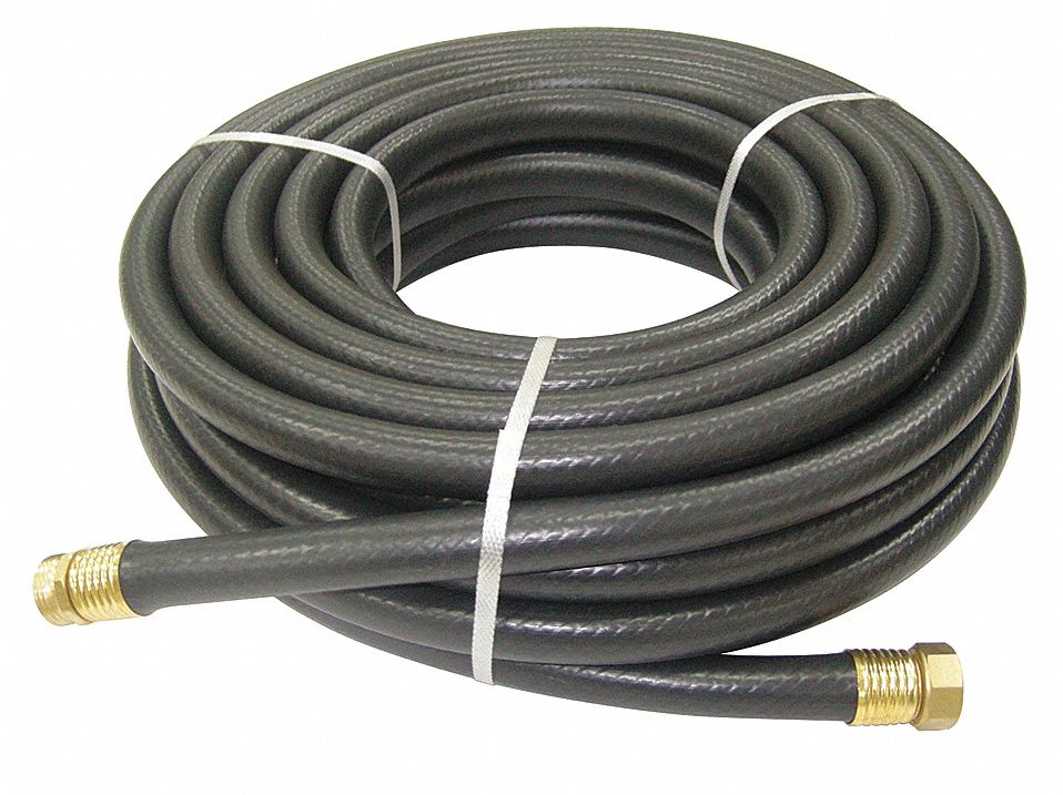 Water Hose, Rnfrcd PVC, 3/4 In ID, 50 ft L