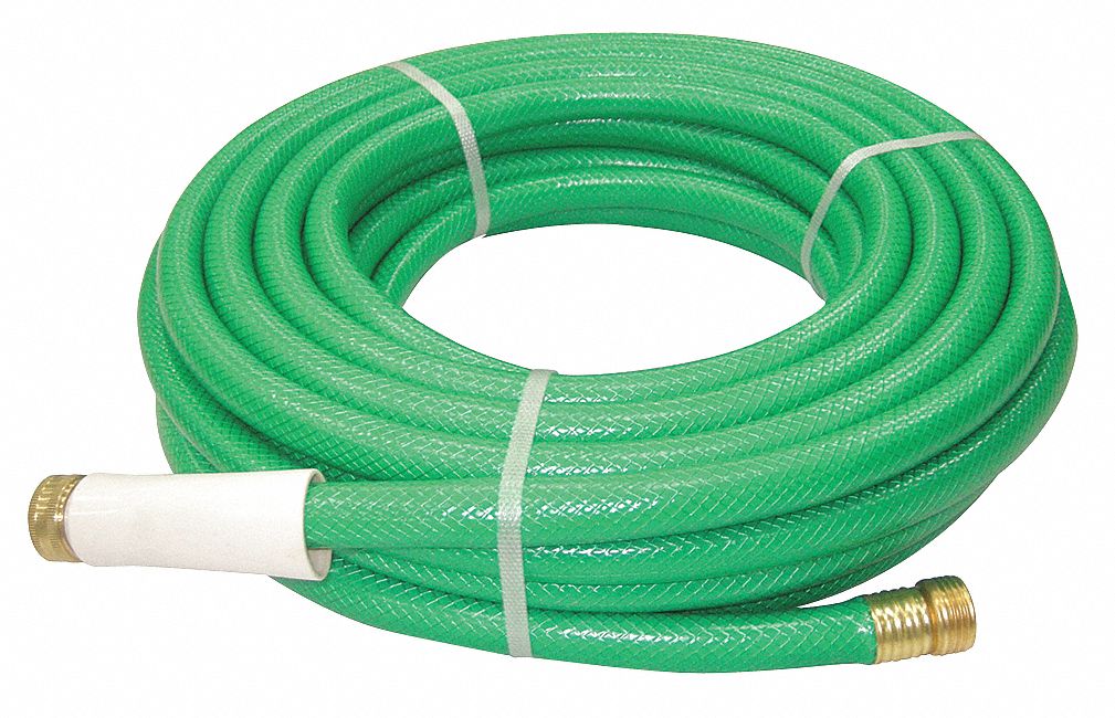 Water Hose, Rnfrcd PVC, 5/8 In ID, 50 ft L
