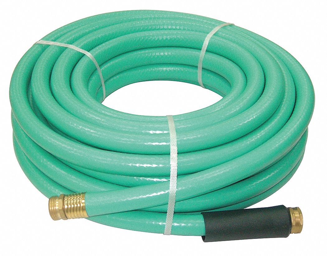 Water Hose, Rnfrcd PVC, 3/4 In ID, 50 ft L