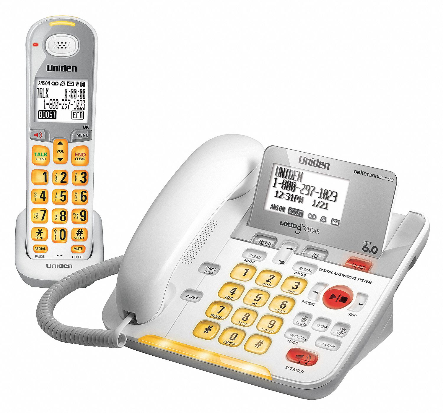 Cordless/Corded Telephone, Amplified