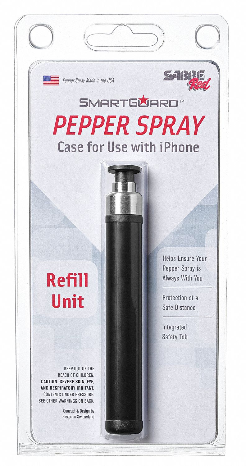 iPhone Case Pepper Spray Refill, Black