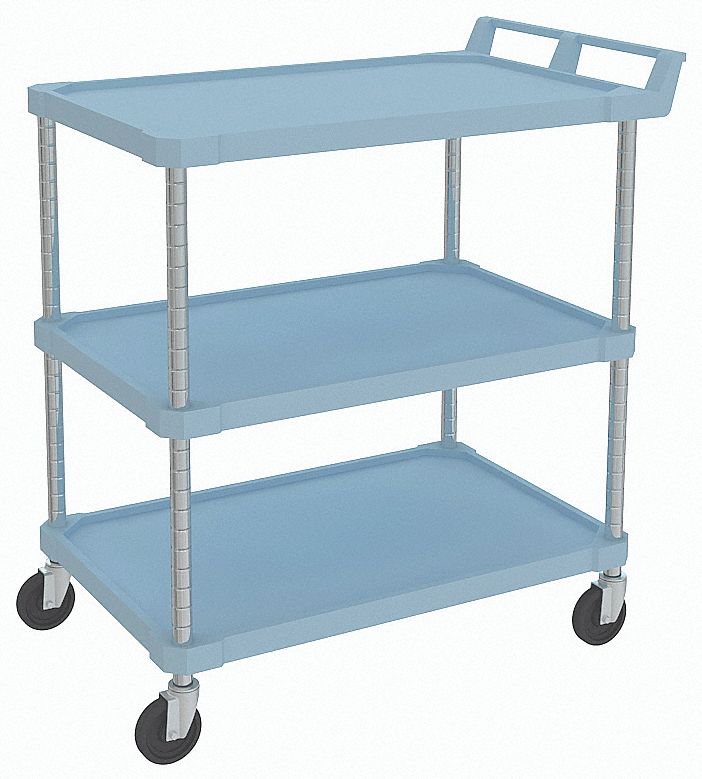 Utility Cart, Microban, 28x18x33, 3 Shelf