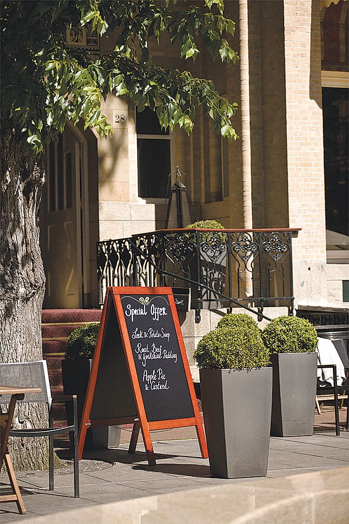 Sandwich Board, Mahogany, 30 x 44 In