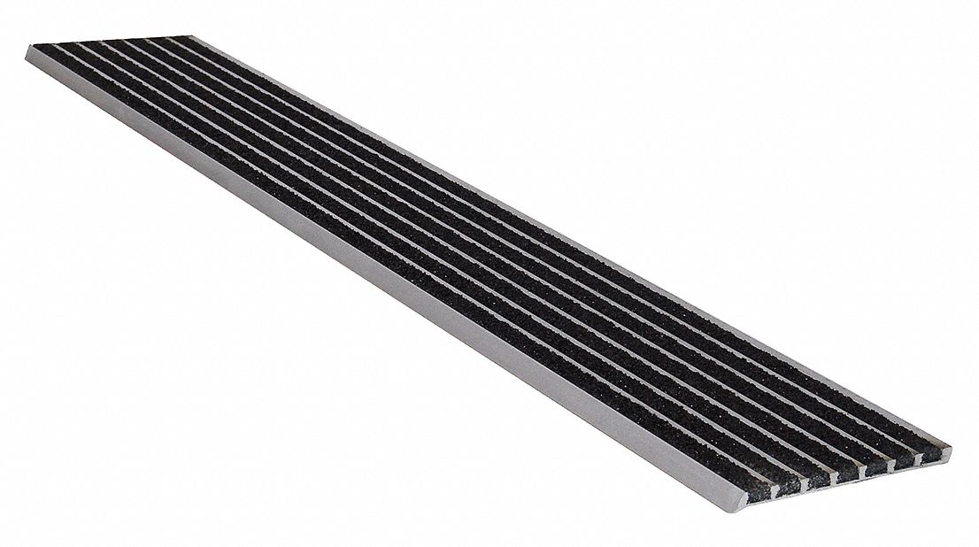Safety Stair Nosing, Black, Extruded Alum