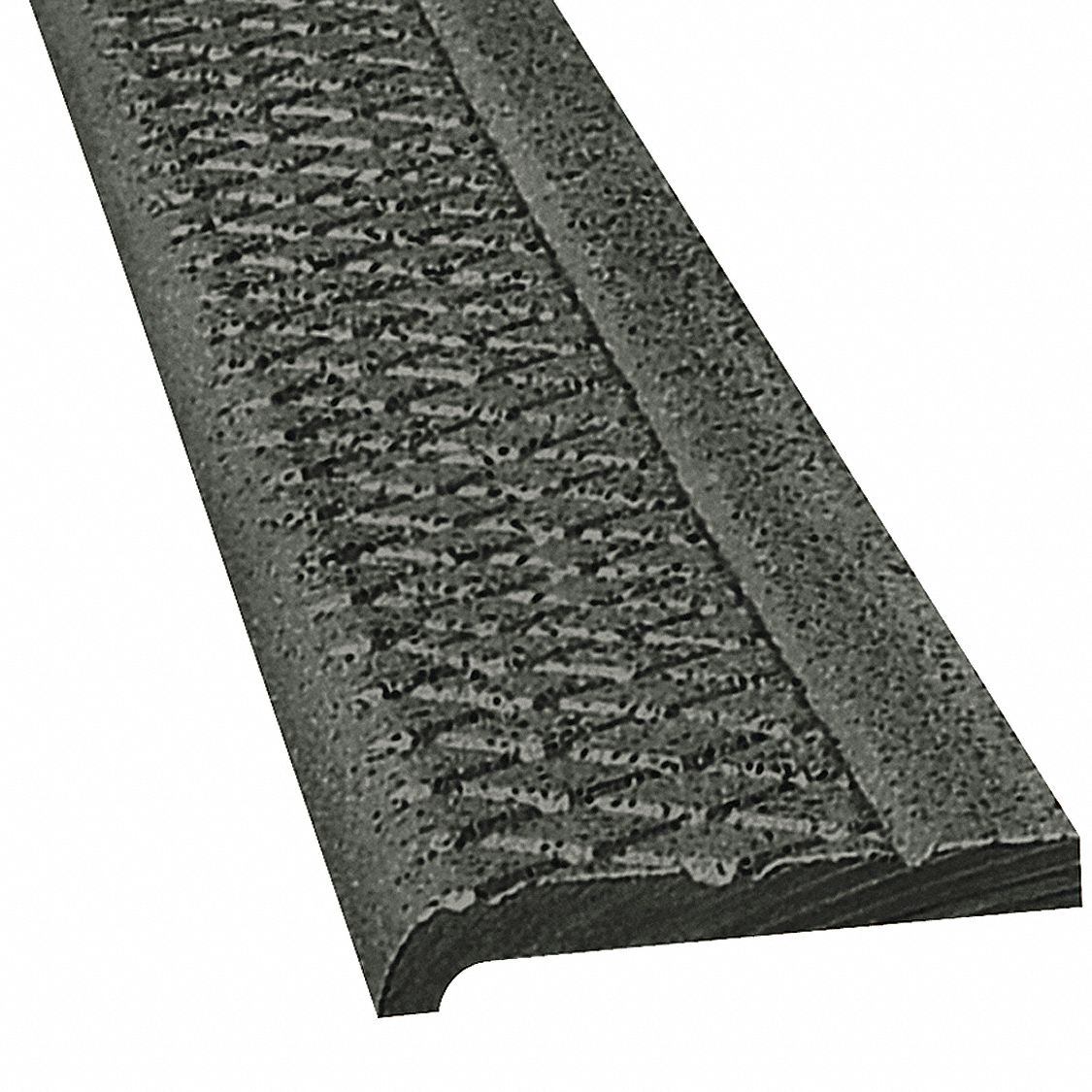 Safety Stair Nosing, Gray, Iron, 5 ft. W