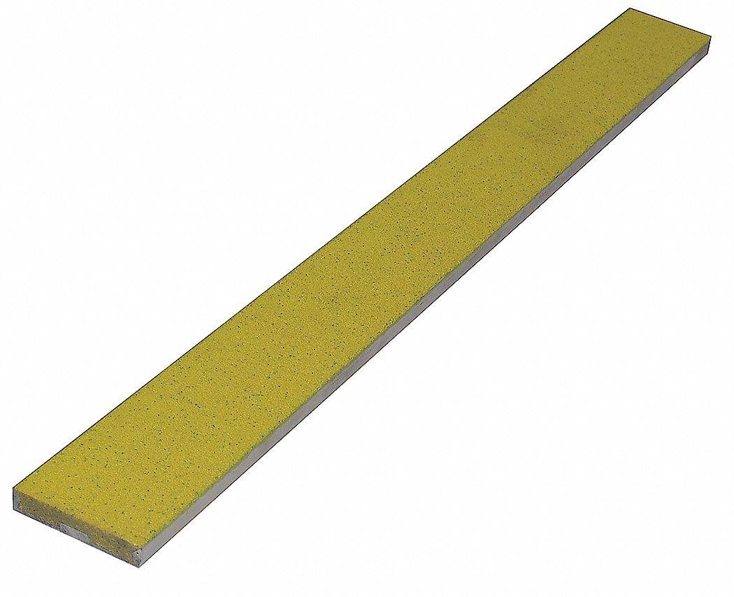 Safety Stair Strip, Yellow, Extruded Alum
