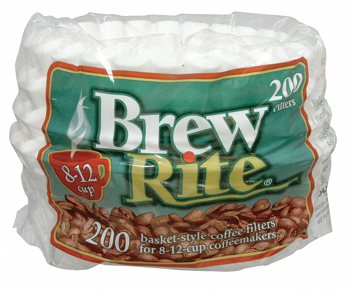 Rockline Industries 45-201 Coffee Filter,white,pk 2400 20y342 Coffee