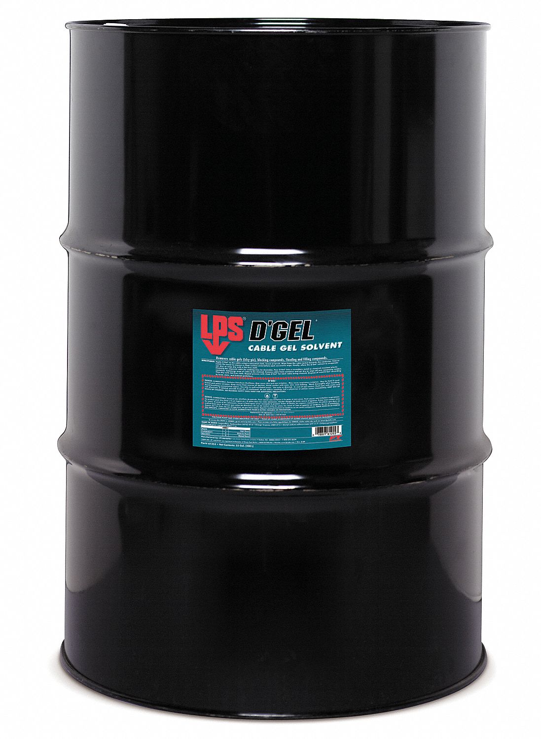 Cable Gel Solvent, 55 gal., Drum, Orange