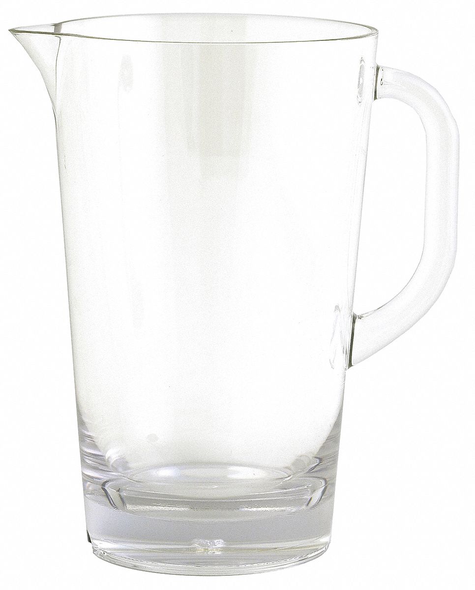 Pitcher, Clear, 2 Qt., PK 3