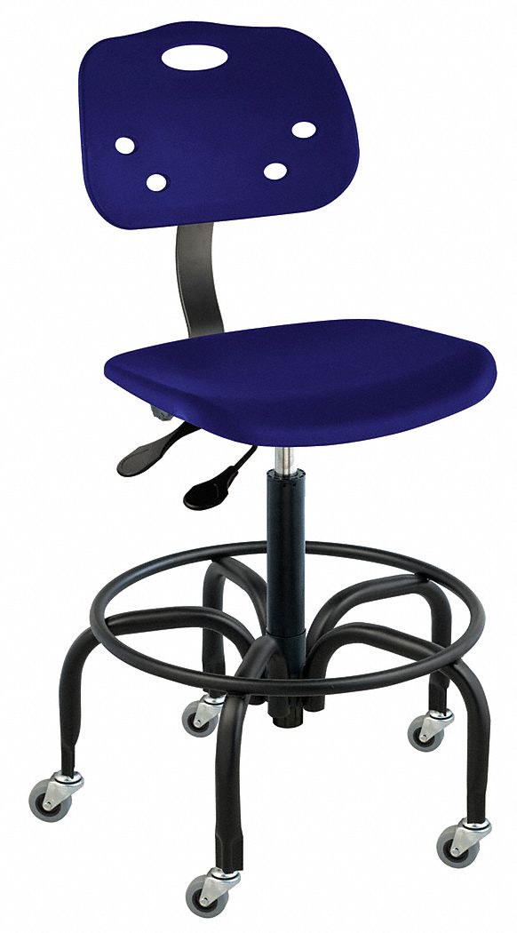 Chair, Heavy-Duty, Polypropylene, Blue