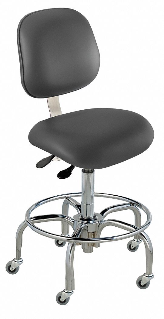 Ergo Chair, Class 1000 Clean, Vinyl, Black