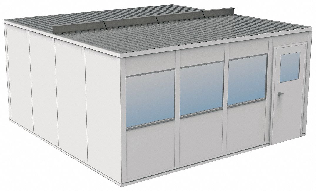 Modular InPlant Office, 4Wall, 16x16, Vinyl