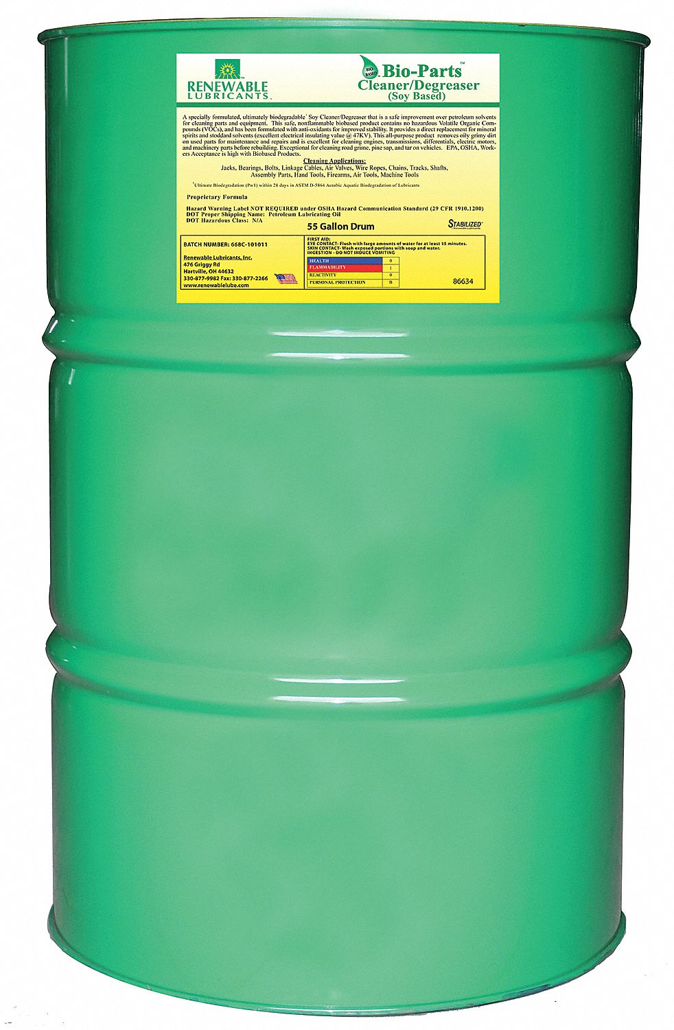 Cleaner Degreaser, Size 55 gal.
