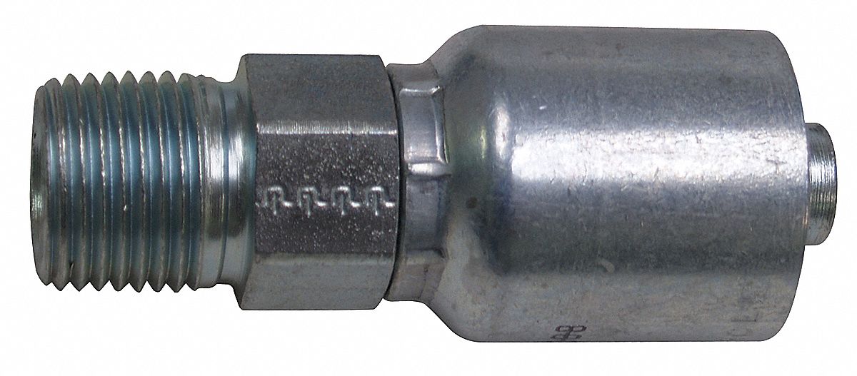 Hose Fitting, Male NPT, Straight, Hose 3/8