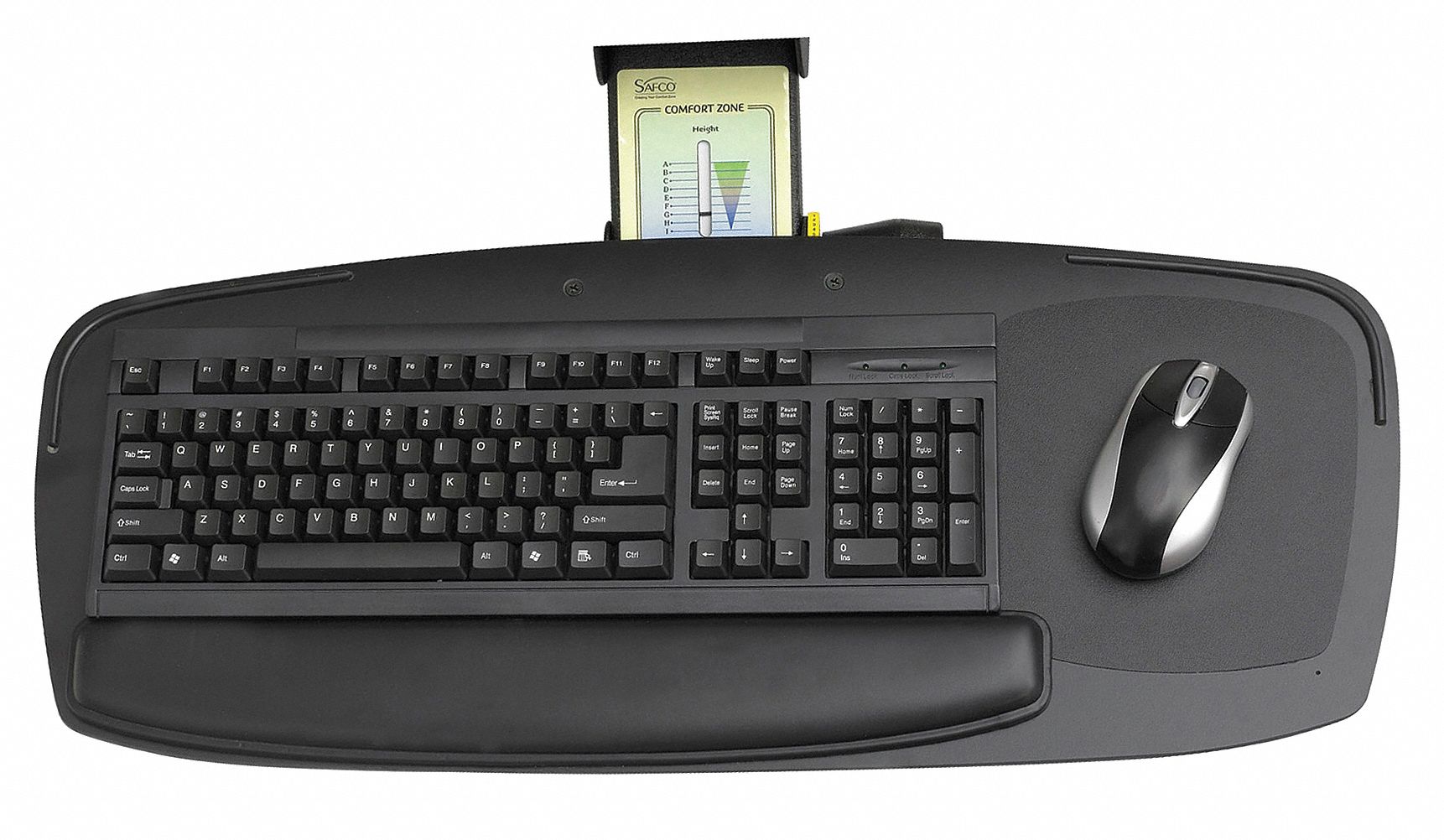 Keyboard Platform, Gel Palm Rest, Black