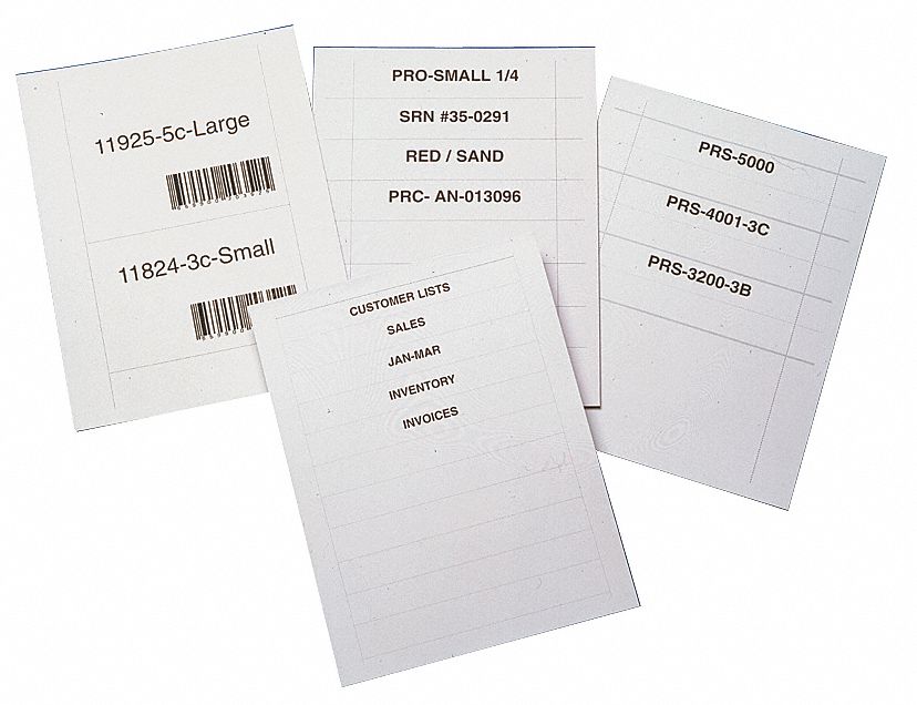 Label Insert, 8-1/2x11, White, PK50