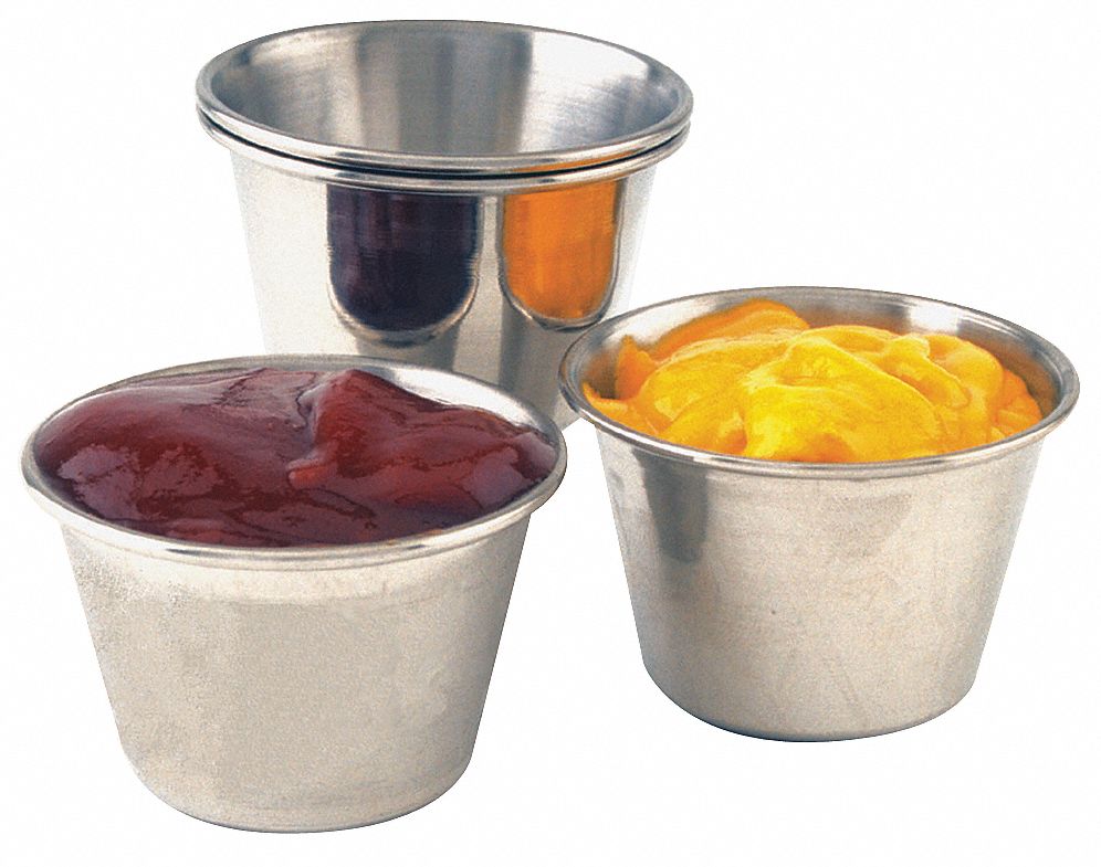 Sauce Cup, SS, 2-1/2 oz., PK 12
